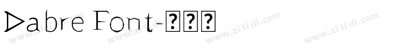 Dabre Font字体转换